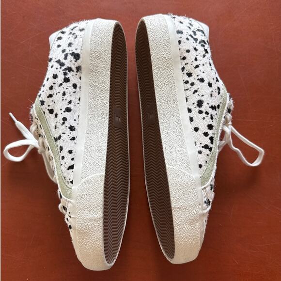 Madewell Sidewalk Low-Top Spatter-Painted Calf Hair Sneakers Women’s 8 NWOT - Picture 4 of 6